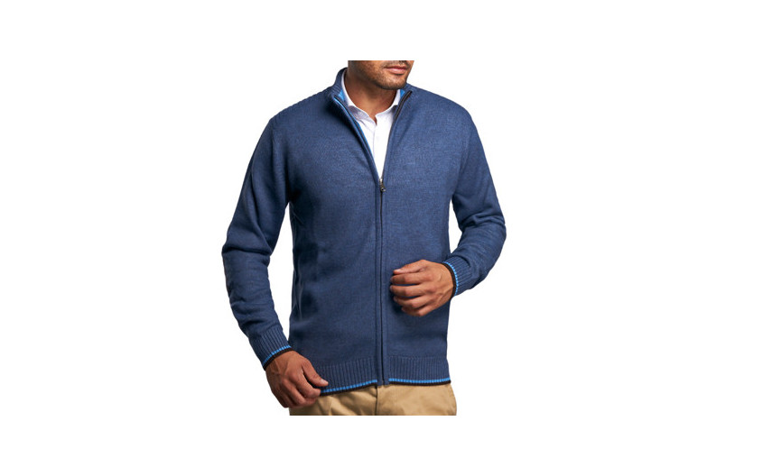 Gilet zippé bleu coudières...