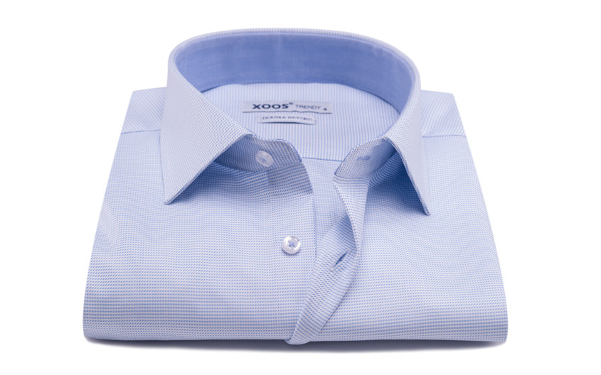 Chemise NON CINTRÉE bleu...