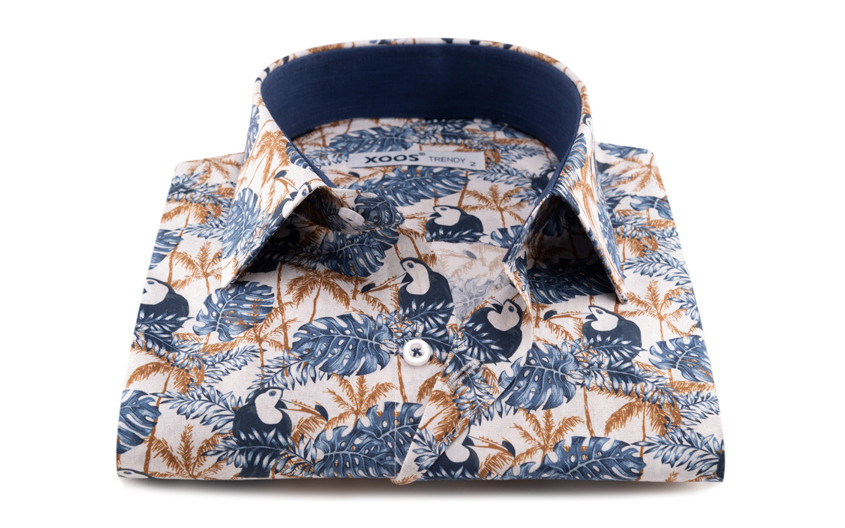 Chemise homme à motif...