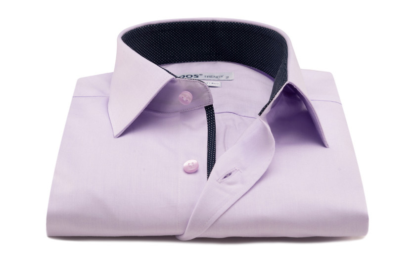 Chemise lavande doublure à...