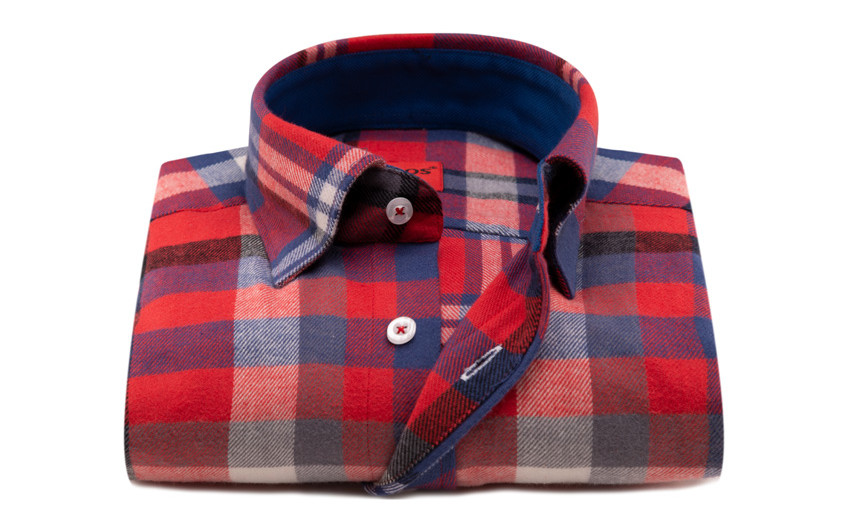 Chemise Lumberjack rouge à...