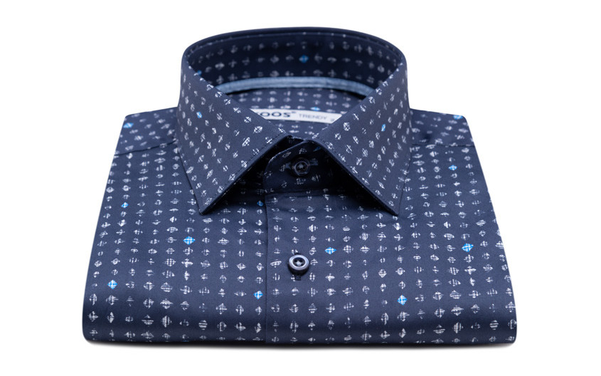 Chemise navy à imprimé...
