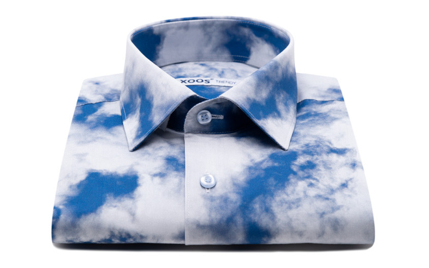 Chemise imprimé clouds