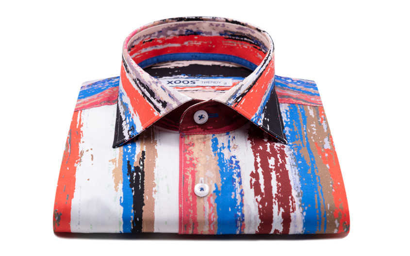 Chemise à imprimé peel paint