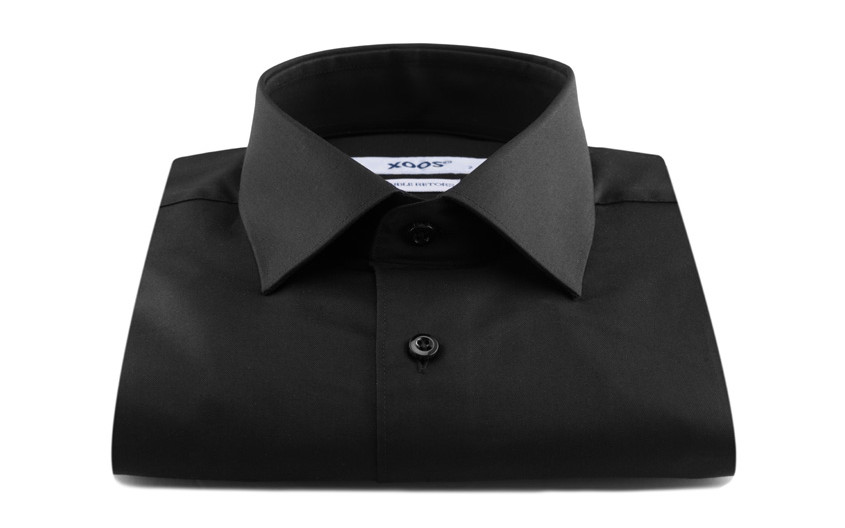 Chemise noire (Double Retors)