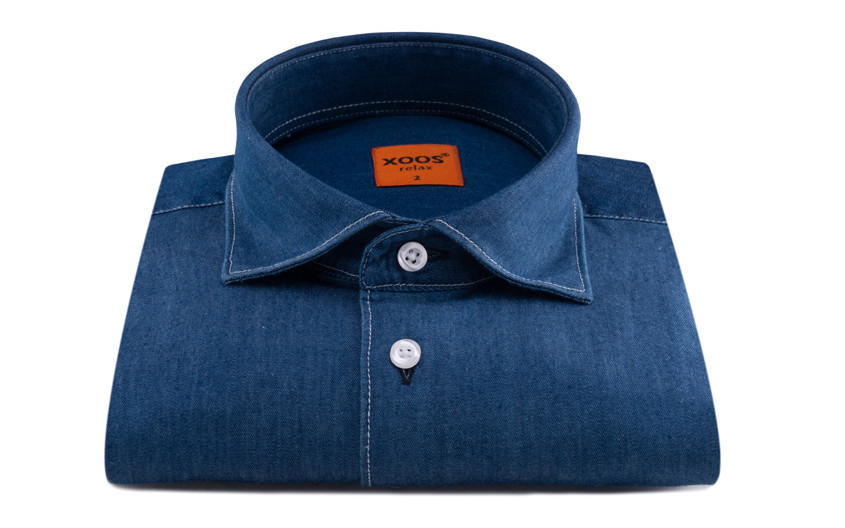 Chemise chambray à coutures...