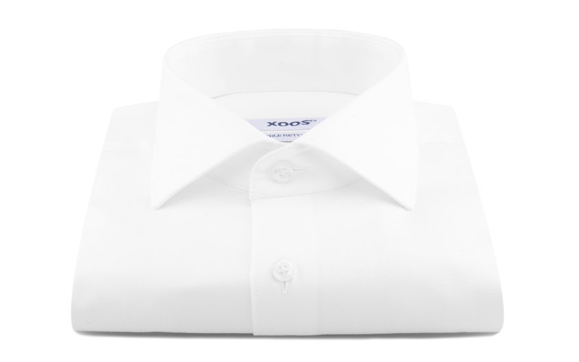 Chemise blanche à chevrons...