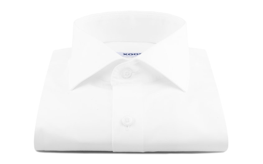 Chemise en popeline blanche