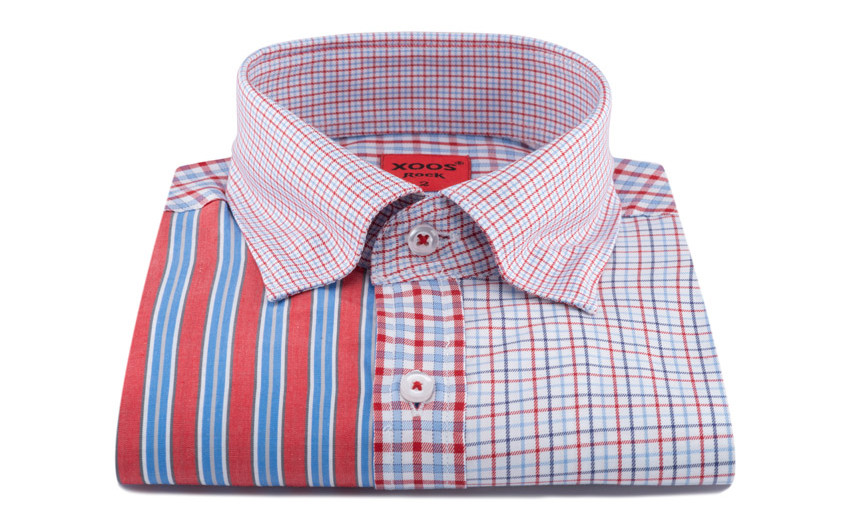 Chemise patchwork à...