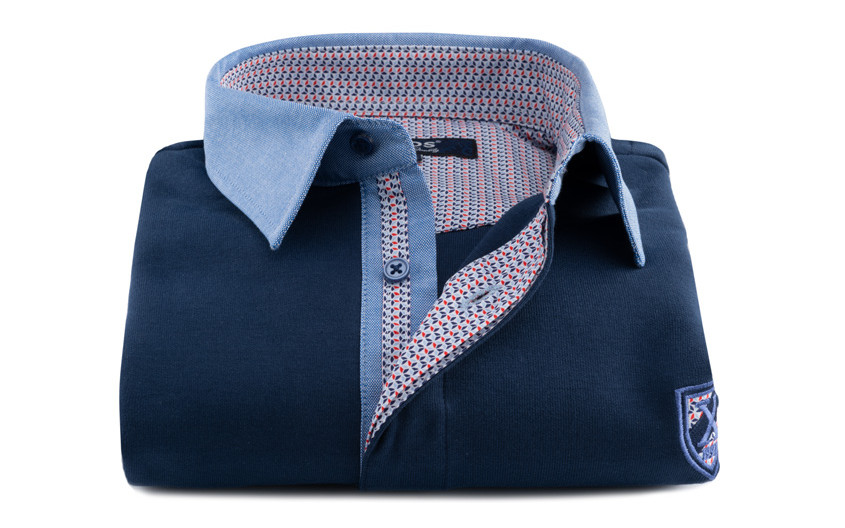Polo manches longues navy...