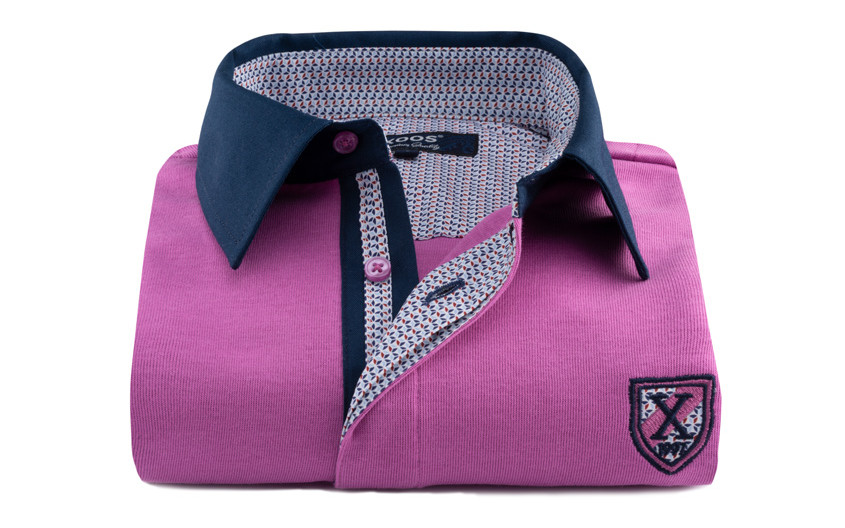 Polo manches longues cassis...