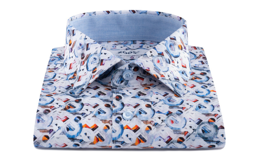 Chemise à motifs imprimés...