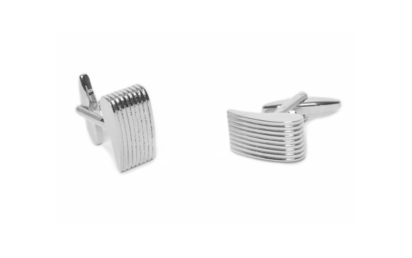 Boutons de manchette Silver...