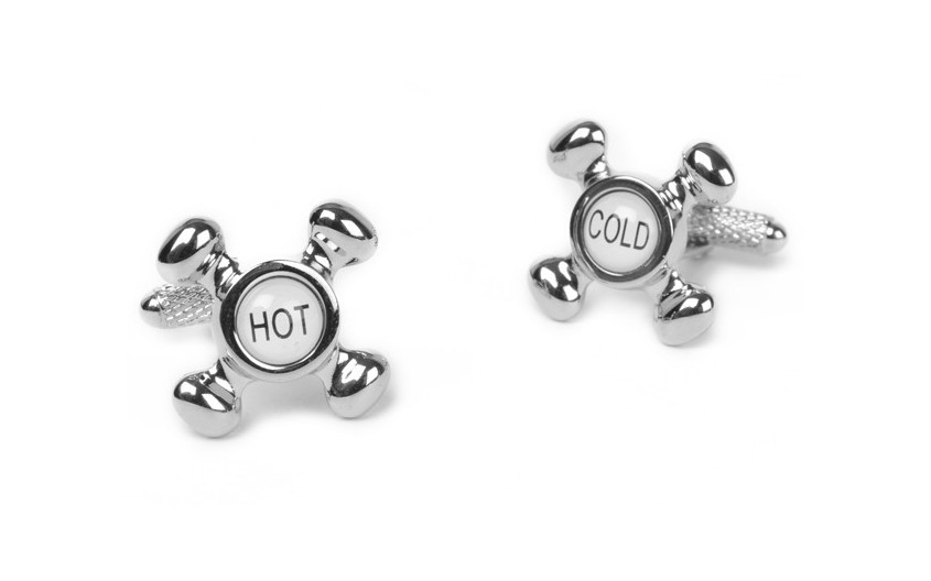 Boutons de manchette hot cold