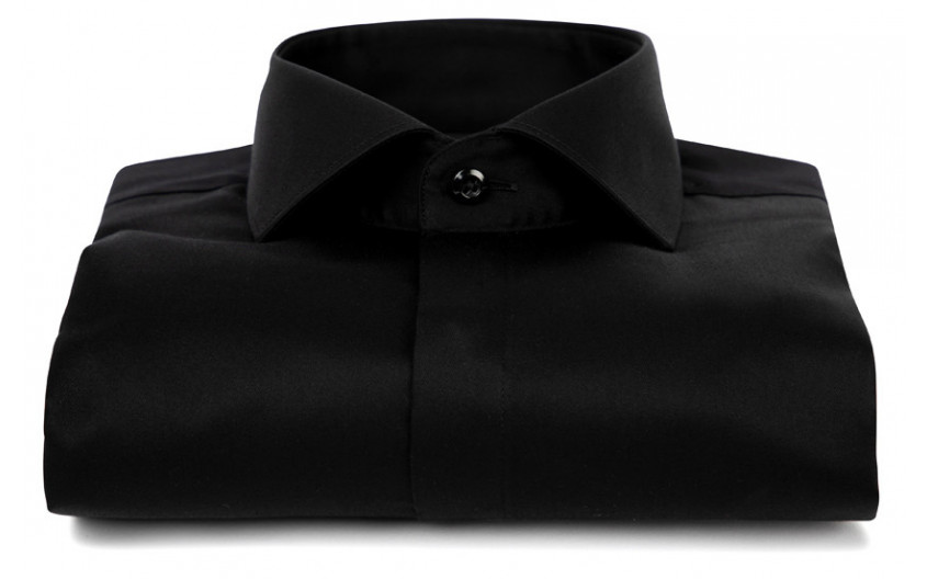 Chemise supra slim noire...