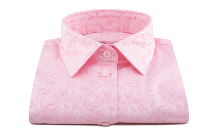 Chemisier femme jacquard rose