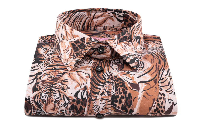 Chemisier femme brun tiger...